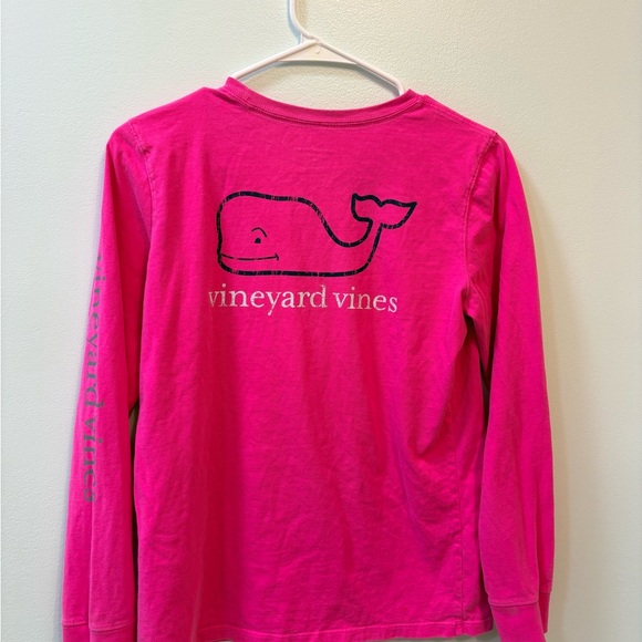 Vineyard Vines Long Sleeve Tees in Navy and Pink - Picture 8 of 10